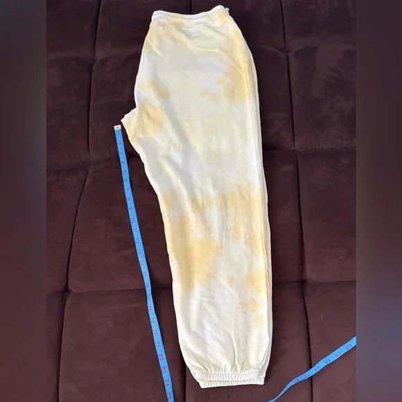 Grey State Cotton Yellow Tie-Dye Joggers size large - Picture 11 of 16